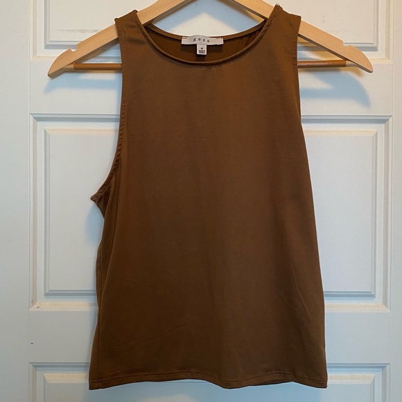 Gaze Brown Tank Top - Picture 1 of 5